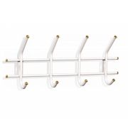 Вешалка д/одежды настенная 4 крючка АЛТ04 (белый)
