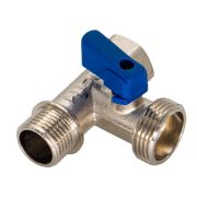 Кран шаровый трехпроходной для С/М 1/2*3/4*1/2