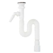 Сифон гофрированный 1 1/2*40 с отводом для стир. машины