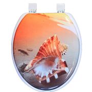 Сиденье д/унитаза мягкое, «Морская раковина»