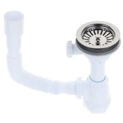 Сифон отстойник гофр 3 1/2 40*40/50  пр.перелив