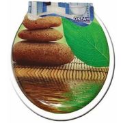 Сиденье д/унитаза мягкое «КАМНИ НА КОРЗИНКЕ»