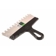 Шпатель из нержавеющей стали, пл. ручка 300 мм, зуб 8 х 8