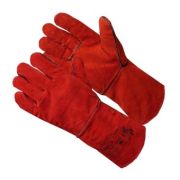 Краги сварочные удлиненные красные