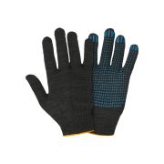 Перчатки  х/б с ПВХ 10класс 4н. черные /10шт/500/