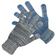 Перчатки  х/б с ПВХ 10класс 6н. «Люкс» серые 68гр./10шт./300/