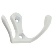 Крючок-вешалка 2-й белый малый/MARLOK/