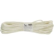 Шнур плетеный Х/Б д. 4мм. без сердечника 16-прядный10 м. белый
