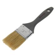 Кисть плоская «Евро» 2,0 натуральная щетина, пластмассовая ручка/12