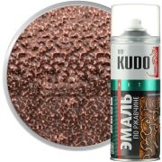 Эмаль аэрозольная по РЖАВЧИНЕ молотковая серебристо-коричневая 400/520 мл/6/КUDO/