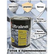Грунт-эмаль по ржавчине 3 в 1красно-коричн. 0,8 кг/14/Ultra Lihes/