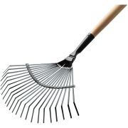 Грабли GRINDA GP-22R веерные плостинчатые 22-зуб c дерев. черенком