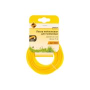 Леска для триммера 2,4мм х 15м. звезда