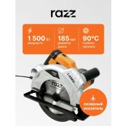 Пила дисковая(циркулярная) «RAZZ CS-1500» 185мм, 1500Вт, Лазер