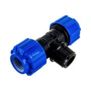 ПНД Тройник ц/ш/ц 25 х 1/2 х 25 наруж. резьба