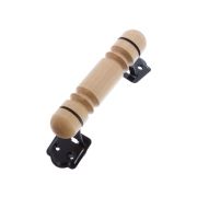 Ручка скоба  РС 140 круглая деревянная