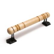 Ручка скоба  РС 200 круглая деревянная