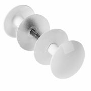 Ручка кнопка дверная РДК-110 белый