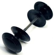 Ручка кнопка дверная РДК-110 черный,бронза