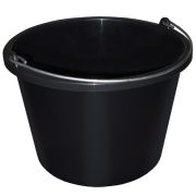 Ведро пластмассовое 16 л, строительное оцинк.ручка