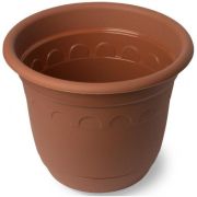 Кашпо «Колывань» с поддоном 3,7 л. терракот.