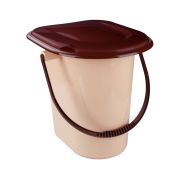 Ведро-туалет 17л. бежевое /Башкирия/