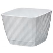 Кашпо «Классика» с поддоном  2,0 л. белый