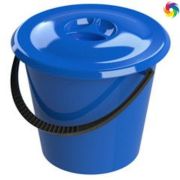 Ведро пластмассовое  5 л. с крышкой /10/