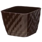 Кашпо «Классика» с поддоном 15 л. шоколад
