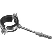 Хомут сантехнический 47-51мм с резин.уплот. и шпилькой М8 /2шт/