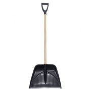 Лопата  снег пл. «ПРОФИ» особопрочная 555*410мм. АЛ/Ч. черная