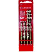 Набор буров по бетону SDS+ 4шт 5,6,8,10мм «Hagwert»