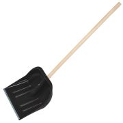 Лопата  снег пл. «ВОЛНА» 420*400мм. ДЕР/Ч. черная