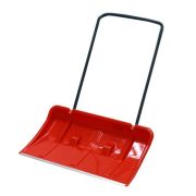 Движок для снега «ПАРНАС » 860 х 500мм. ал,/пл, пластмас. с метал. ручкой на колесиках Красный