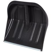 Лопата снег пл. «Метель № 2» 410 х360мм. с оц/пл. Б/Ч черная