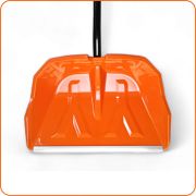 Лопата  снег пл. «SNOWLAND» 580*390мм. с ал/пл. АЛ/Ч. оранжевая