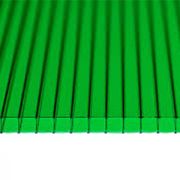 Сотовый поликарбонат 2100 х 6000 х 4,0мм. ЗЕЛЕНЫЙ /500гр/м2/