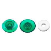 Термошайба с прокладкой для сотового поликарбоната зеленая 40мм 25шт/уп