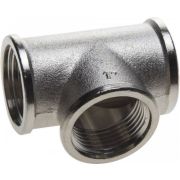 Тройник мет 1/2 Г/Г/Г Латунь/Никель «Agulink», шт