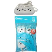 Удлинитель «ОБИХОД» 3-х местный 5м б/з 1300Вт 6А