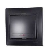 Выключатель NE-AD 1кл С/У с подсв. ЧЕРНЫЙ