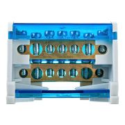 Колодка клеммная в корпусе на DIN-рейку 2х7 L+PE LD505-207