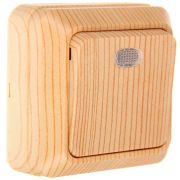 Выключатель Сосна 1 кл с подсв о/у