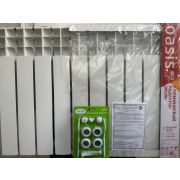 Радиатор алюминиевый литой «OASIS» ЭКО 80/500  12 секций/Китай/